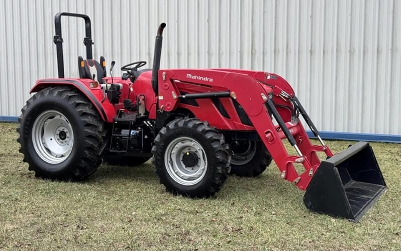 Mahindra Utility Tractor with Bucket Attachment